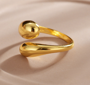 Twisted Band Gold Ring for Women