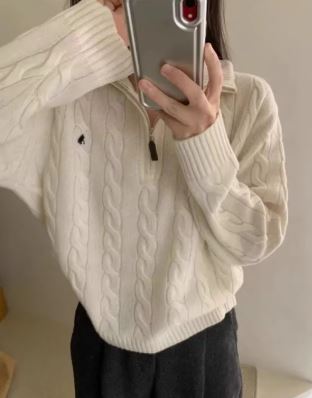 Cashmere Twist-Knit Sweater, Long Sleeve