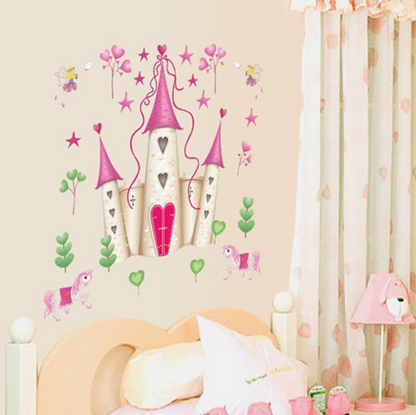 Snow White Castle Wall Stickers for Kids' Room Decor