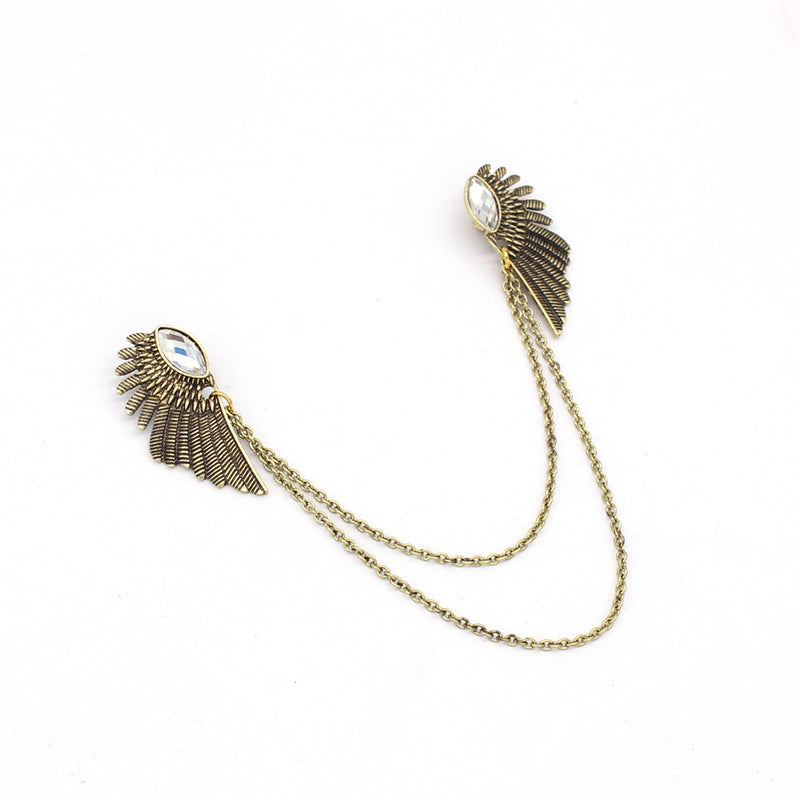 Angel Wings Brooch – Decorative Pin for Shirts, Suits & Cardigans