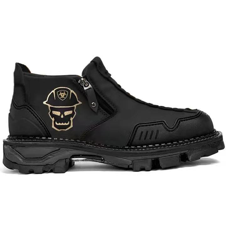 Men’s Skull Ankle Boots
