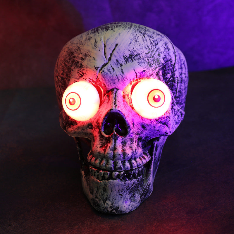 Halloween Skeleton Garden Decor – Glowing Skull & Hand Stakes