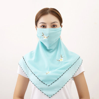 Women's UV Protection Chiffon Face Mask
