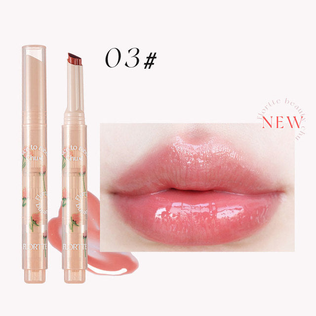 FLORTTE First Kiss Love Stick Lipstick Pen with Mirror