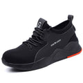 Men's Steel Toe Safety Shoes – Breathable Flyknit, Puncture-Resistant, EU 36–50