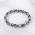 Men's Sterling Silver Skull Bracelet