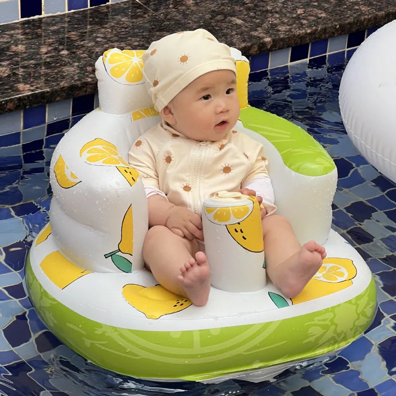 Aufblasbarer Babystuhl zum Essen & Baden