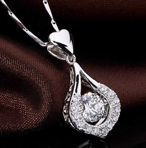 Sterling Silver Waterdrop Pendant Necklace