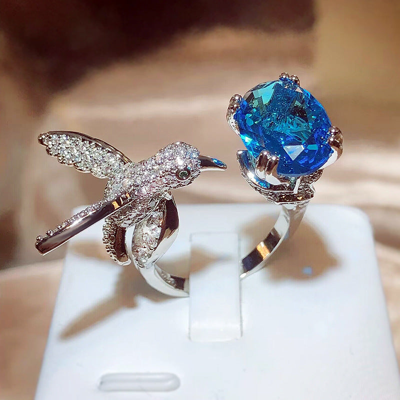 Adjustable Hummingbird Ring