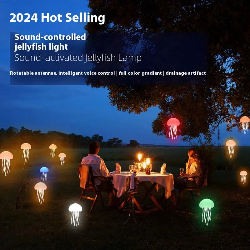 Jellyfish LED Lamp – Glowing Night Light & Room Decor