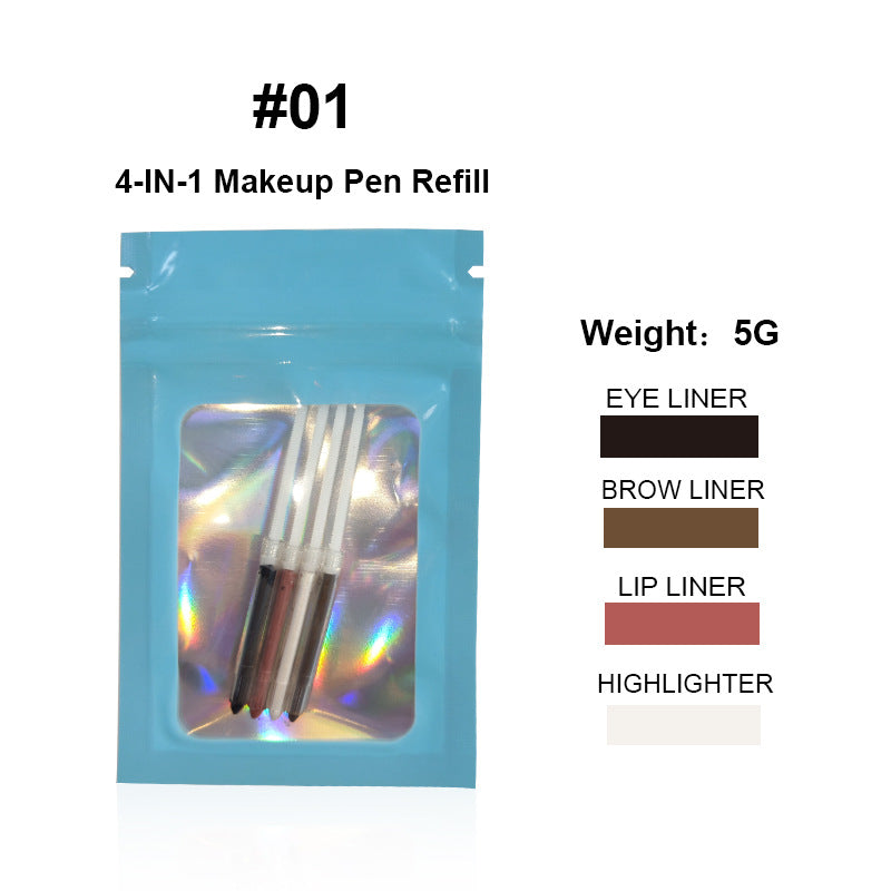 4-in-1 Makeup Pen – Lip Liner, Highlighter, Eyeliner & Brow Pencil
