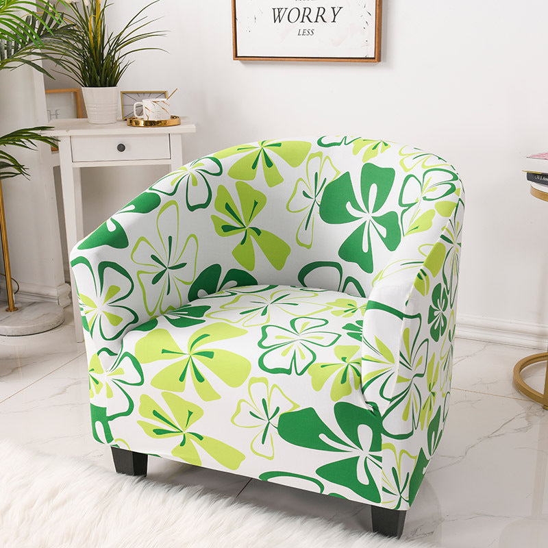 Geometric Stretch Single-Seat Sofa Cover
