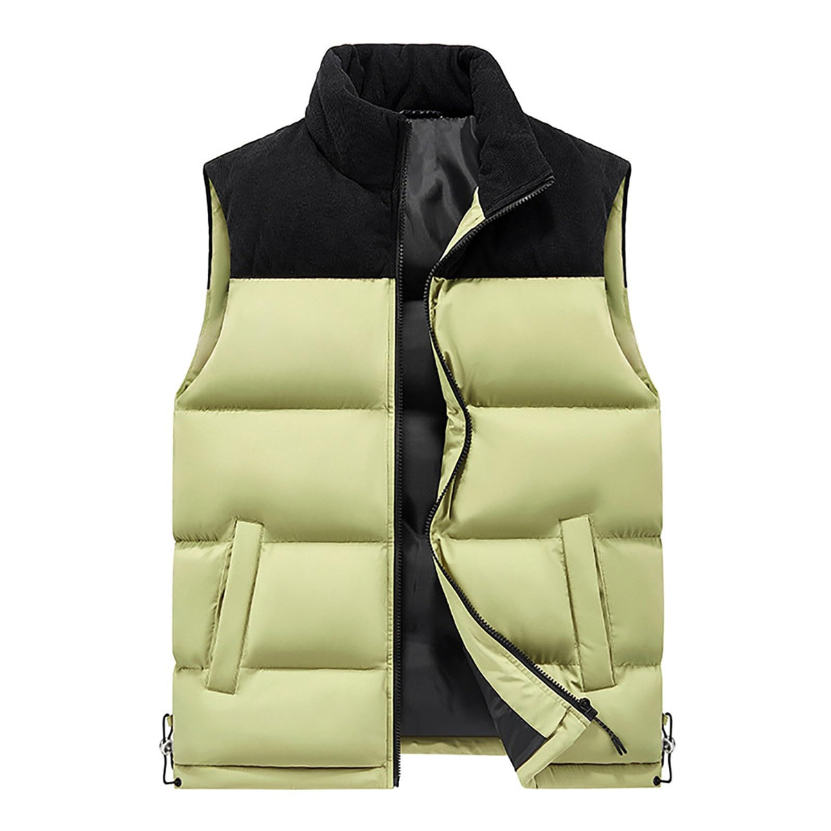 EYDHSJ Men's Fleece Puffer Vest – Lightweight Casual Winter Outerwear, Big & Tall