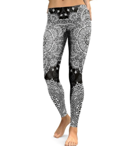 Women's Printed 7/8-Length Stretch Leggings
