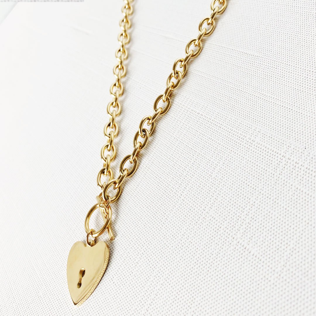 Casie Heart Toggle Necklace