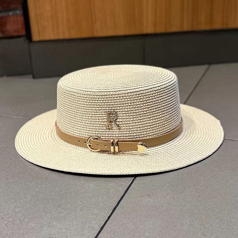 Women's Rhinestone Straw Sun Hat