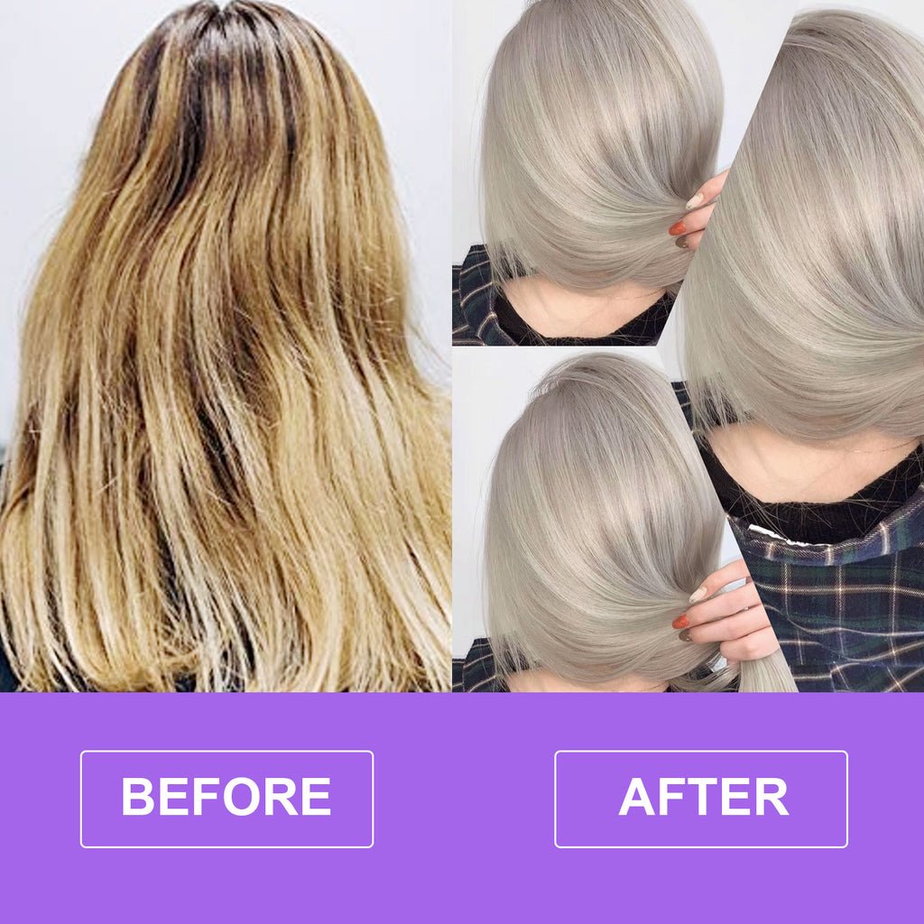 Purple Shampoo for Yellow Tone Removal – Toning & Brightening Hair Care for Blonde & Silver Hair