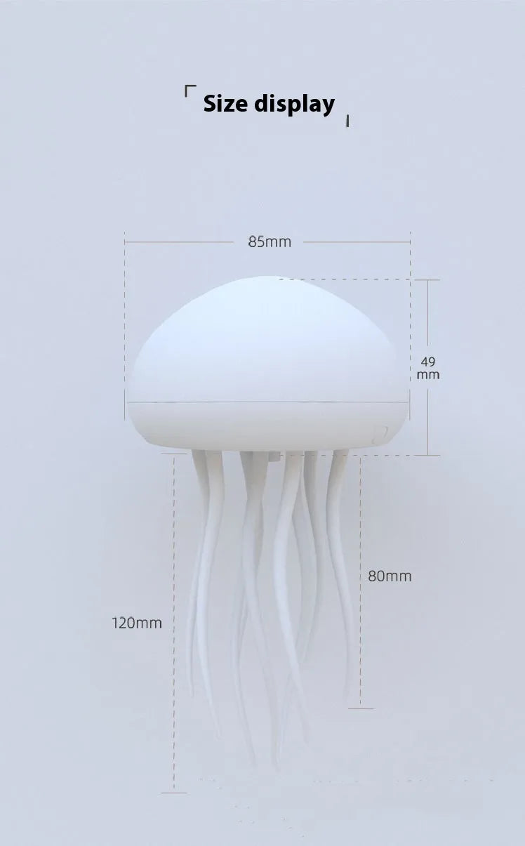 Jellyfish LED Lamp – Glowing Night Light & Room Decor