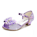 Girls’ Glitter Bow Heeled Sandals