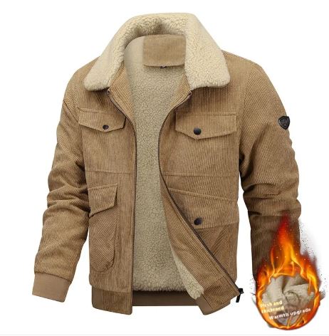 Lapel Fleece Winter Jacket