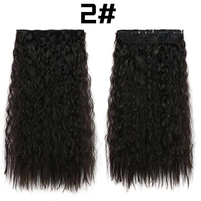 22-Inch Long Curly Synthetic Hair Extensions – Bulk Braiding Hair for Natural Styles