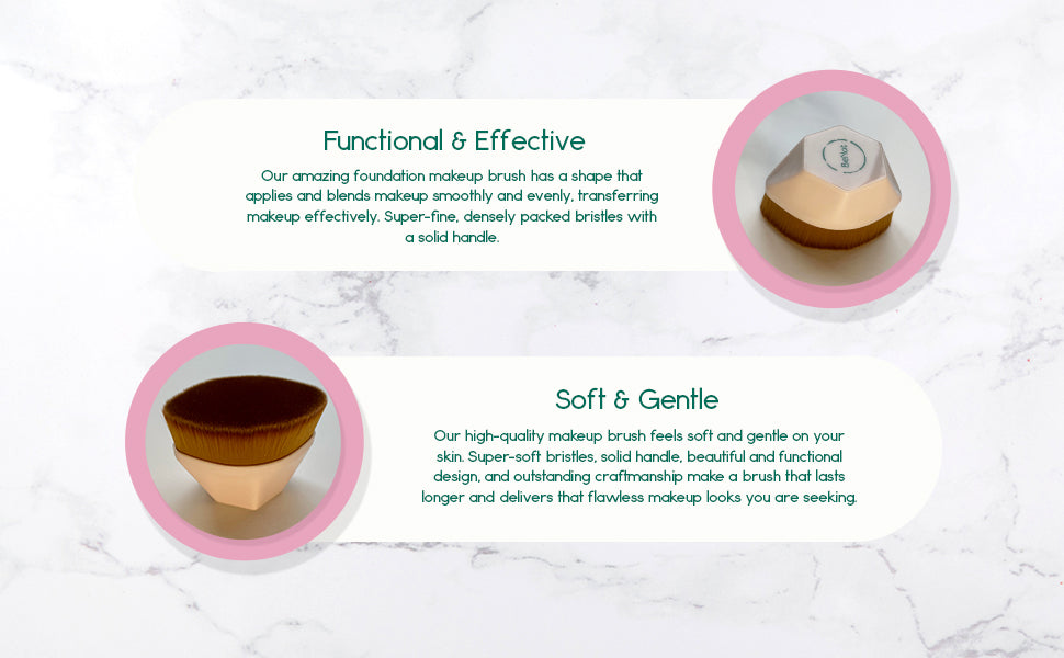 Foundation Makeup Brush – Professional Blending Brush for Flawless Liquid & Cream Foundation