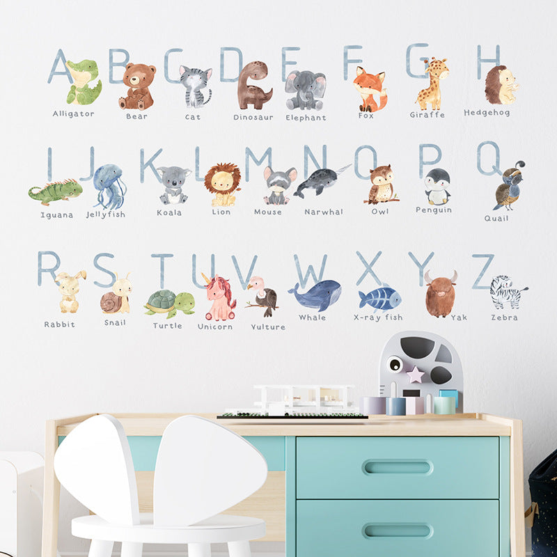 Tier-Buchstaben-Wandtattoo für die Dekoration des Kinderzimmers
