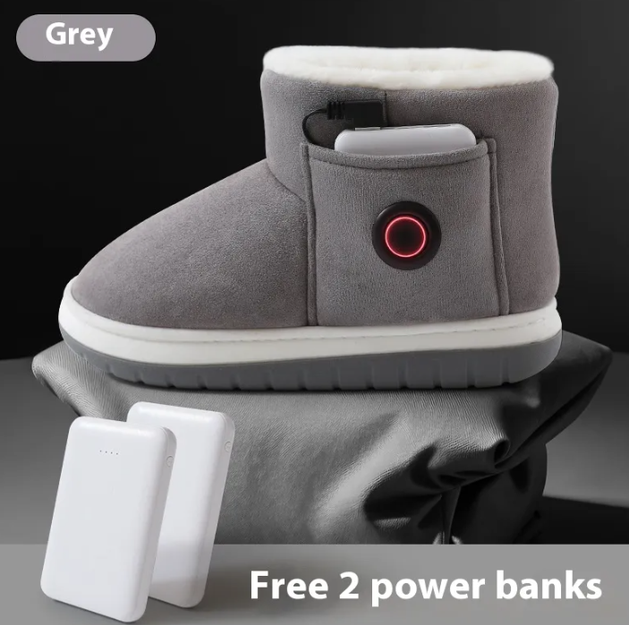 Electric Heated Shoes with USB Warming Insoles