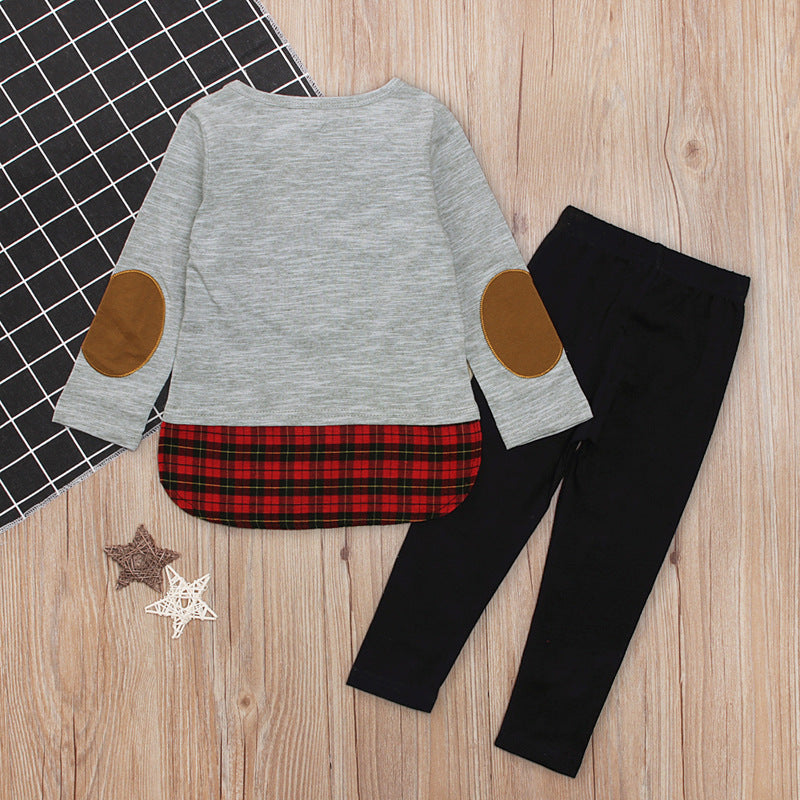 Girls' Clothing, Reindeer Apparel, Checkered Tops