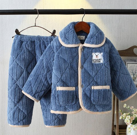 Kids' Flannel Pajamas | Cosy Cotton Bear Print Set