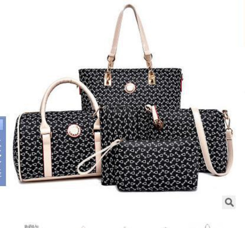 Women's Arrow Pattern Six-Piece Bag Set