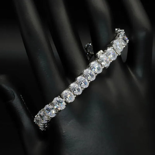 925 Sterling Silver Zircon Tennis Bracelet