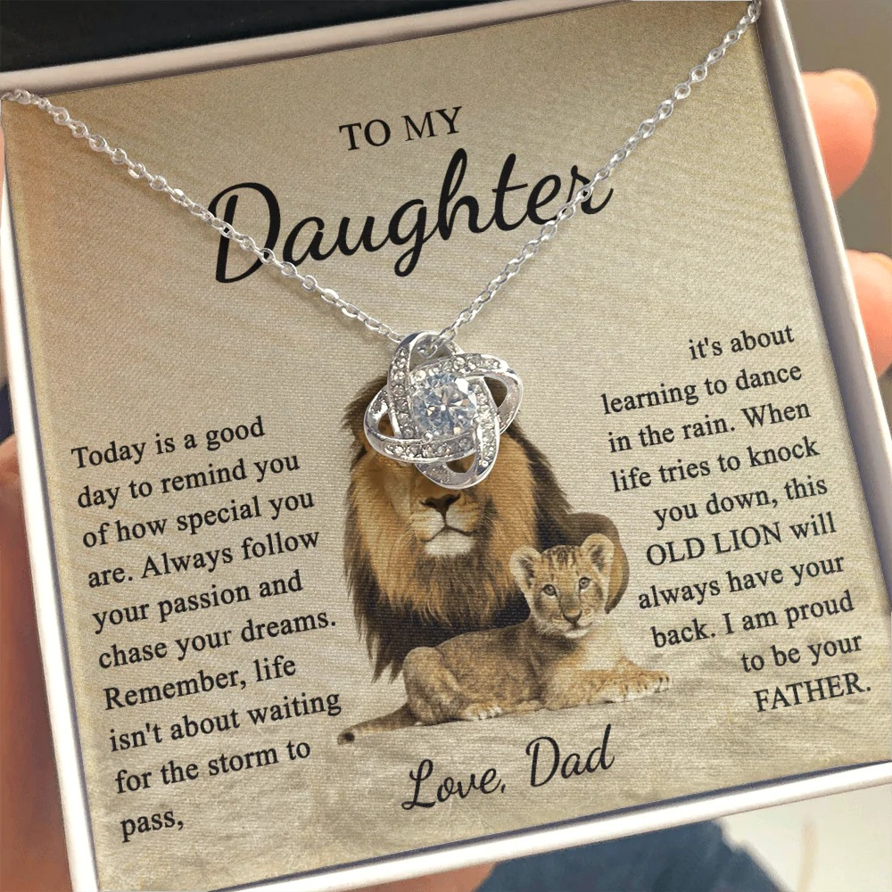 To My Daughter Pendant Necklace