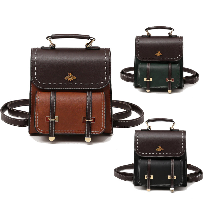 Vintage Leather Women's Backpack