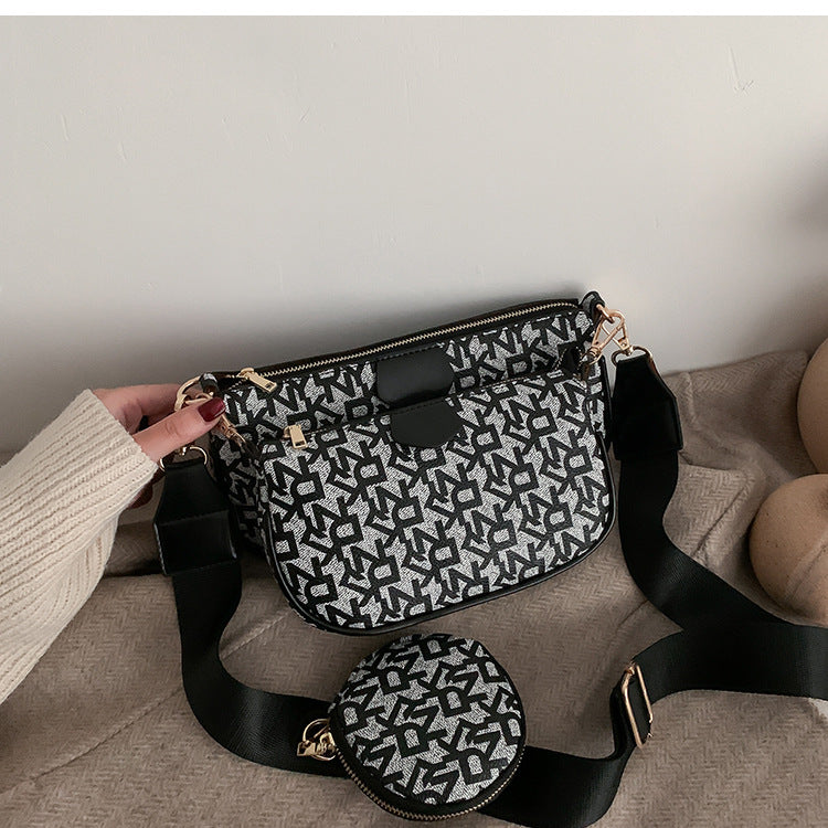 Vielseitige PU-Umhängetasche – Quadratische Ein-Schulter-Handtasche in 5 Farben