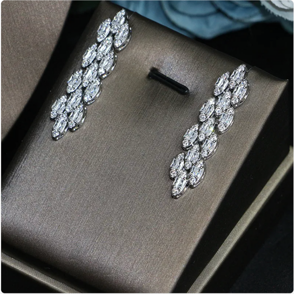 Women's Floral Wedding Jewellery Set