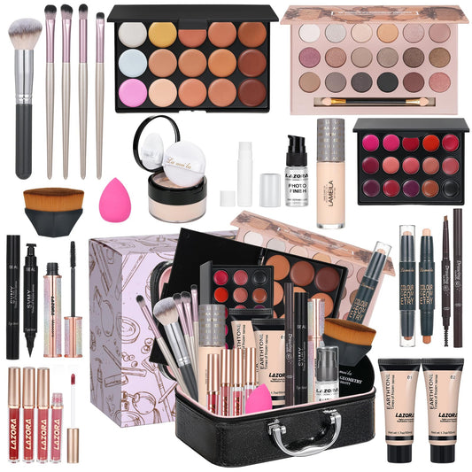 All-in-One Professional Makeup Kit – Eyeshadow, Foundation & Concealer