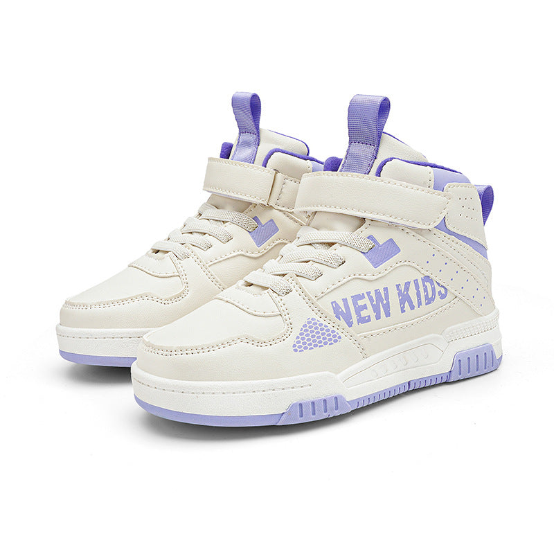 Kids’ Letter-Detail Casual Trainers