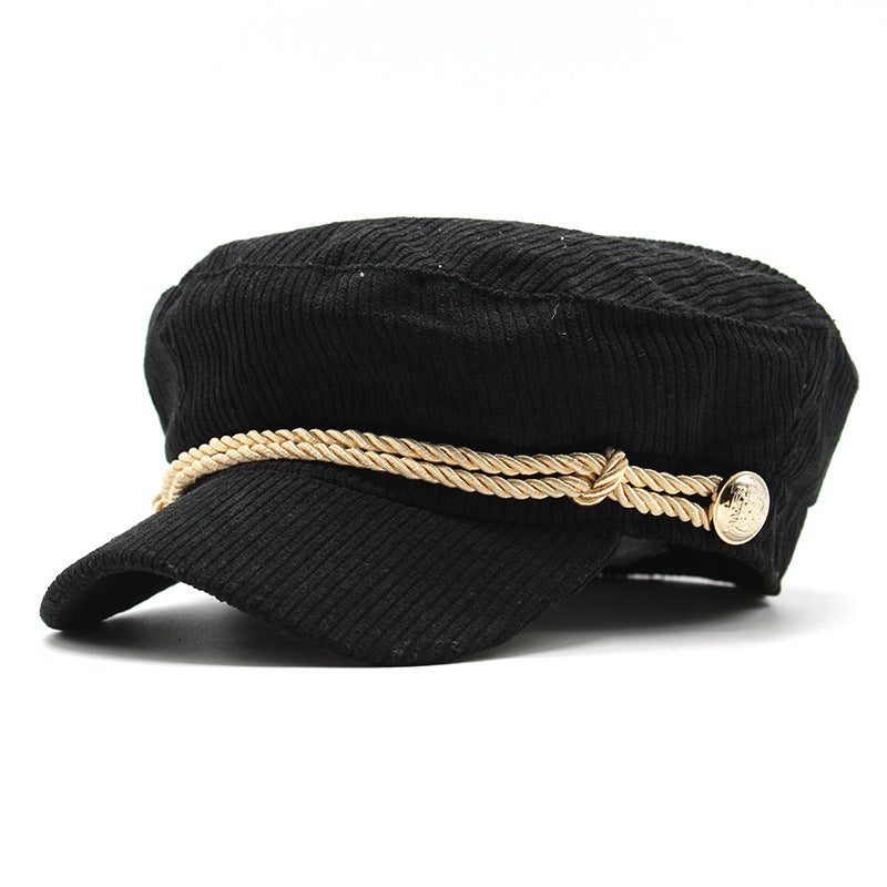 Unisex Corduroy Octagonal Cap