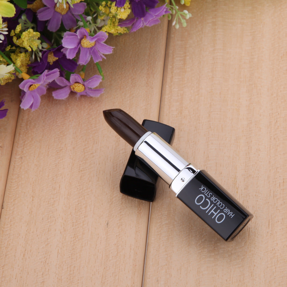 Lipstick Hair Dye Pen – Temporary Hair Wax Crayon for Instant Colour & Root Touch-Up
