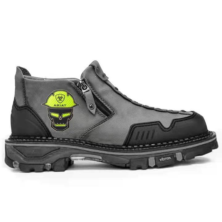 Men’s Skull Ankle Boots