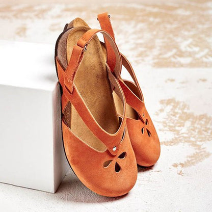 Ladies Casual Roman Buckle Sandals