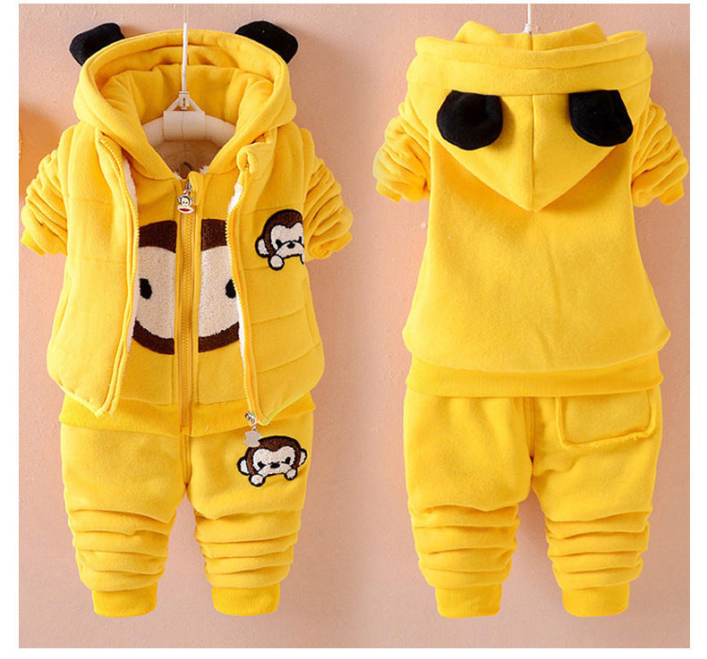 Kids’ Hooded Three-Piece Outfit Set