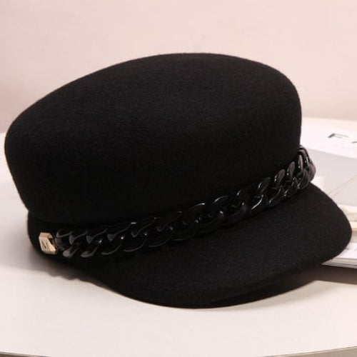 High-End Retro Wool Hat for Women