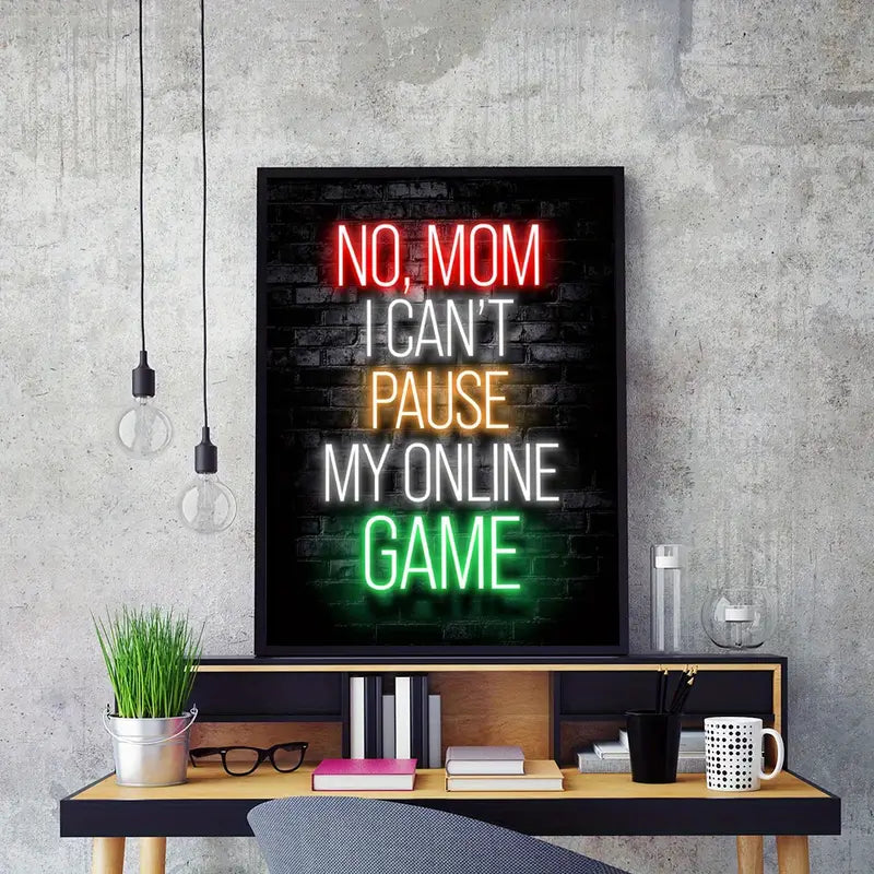 Gamer-Zitate Leinwandposter für moderne Raumdekoration (ohne Rahmen)