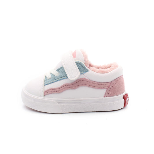 Kids' PU Leather Velcro Trainers with Rubber Sole