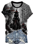 BOMYTAO Women’s Witch Graphic T-Shirt