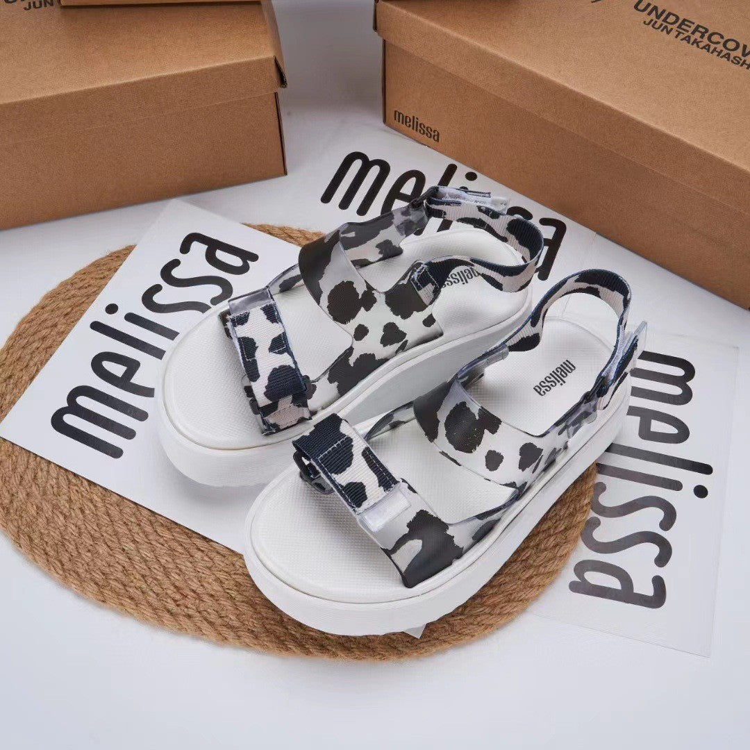 Simple Leopard Print Sandals for Women