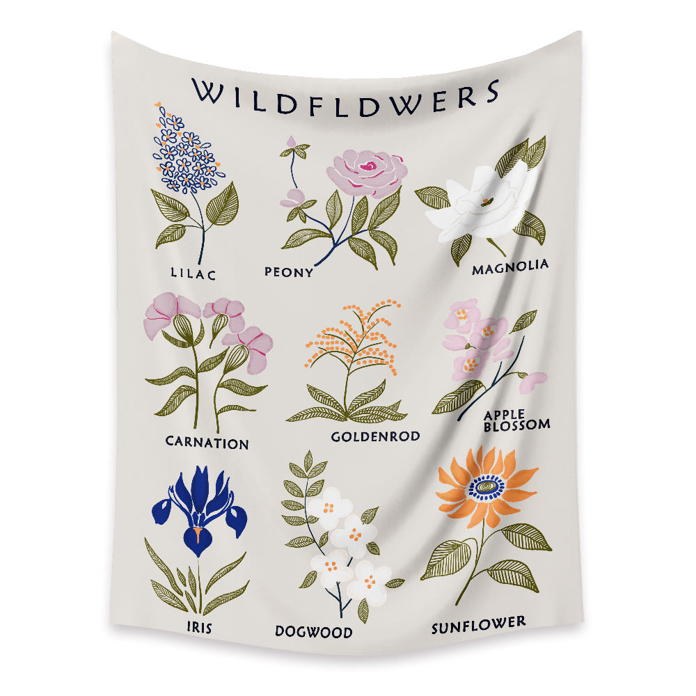 Tenture murale florale personnalisée pour la décoration de la chambre