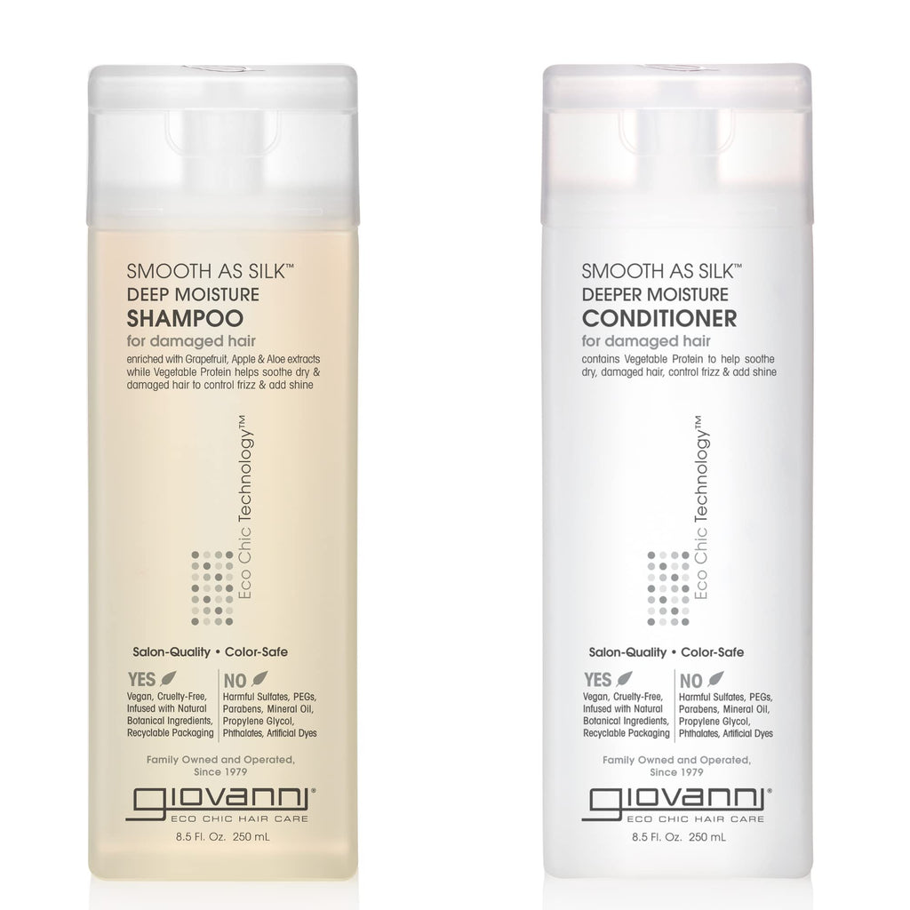 GIOVANNI Smooth As Silk Shampoo & Conditioner Set